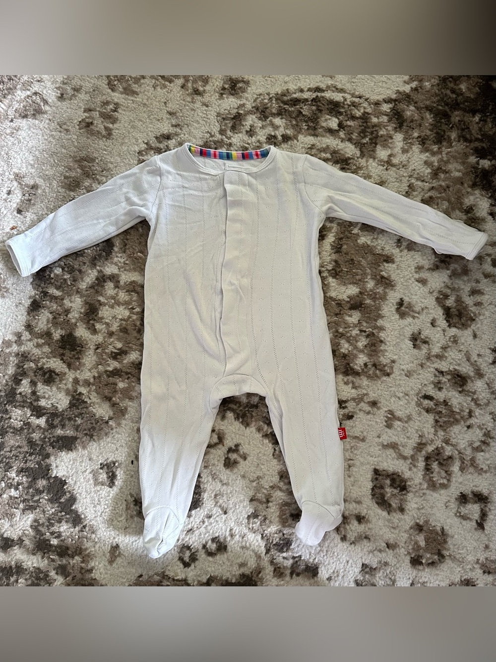 Magnetic Me White Footed Baby One-Piece